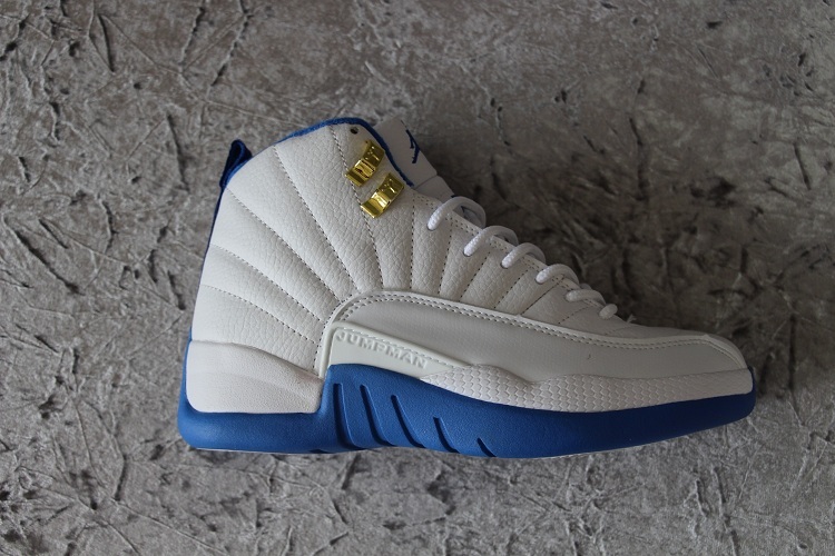 New Women Air Jordan 12 Retro French Blue - Click Image to Close